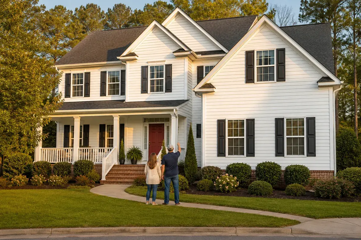 Completed siding installation final walkthrough in Cary NC